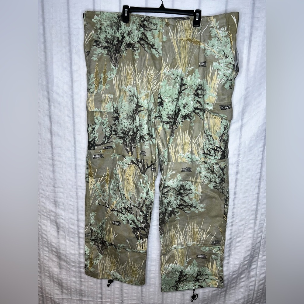 Ghost Camo Prairie Ghost Camo Double Knee Cargo 6 Pocket Pants Mens 2XL Hunt NWT